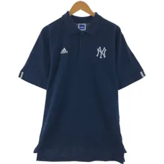 古着 00年代 アディダス adidas MLB NEW YORK YANKEES ニューヨークヤンキース 半袖 ポロシャツ メンズL相当/eaa533082