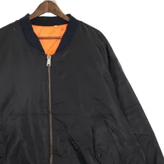 80's MA-1 フライトジャケット 民間品 ミリタリー 古着 メンズUS-3XLサイズ相当 ブラック系 jc-0186