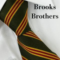 BROOKS BROTHERS ネクタイ ボルドー ストライプ柄 レジメンタル - メルカリ