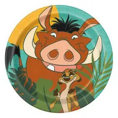 ディズニー ライオンキング 8PCペーパープレート Sサイズ 紙皿 DISNEY