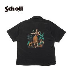 Schott ショット 半袖 シャツ "×PJ RAYON SHIRT BEACH" 782-5123017