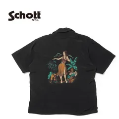 吉*次様 Schott Bros. アロハシャツ S 黒　極美品 2025年最新】SCHOTT アロハシャツ・かりゆしウェアの人気