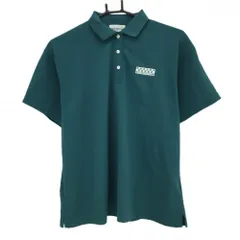 【超美品】ジャックバニー 半袖ポロシャツ ブルーグリーン 後ろフルーツプリント レディース 0(S) ゴルフウェア 2025年モデル Jack Bunny