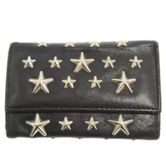 JIMMY CHOO (ジミーチュウ) NEPTUNE ネプチューン 星型 スタースタッズ キーケース ブラックのサムネイル