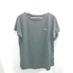 ◇ Θ Φ FILA フィラ 半袖 Tシャツ サイズLL ブラック レディース E  【1410100033652】