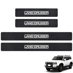 新品 SUVVNE(スウニ) ランドクルーザー250 250系 車 サイドステップガード レザー素材 夜光 サイドステップ 防水 防汚れ 防傷 装着簡単 日本語取扱説明書付き 4点セット