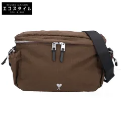 AMI PARIS アミパリス ULL022.AW0074 Ami de Coeur スモール メッセンジャーバッグ リップストップキャンバス