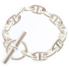 HERMES (エルメス) Chaine d'Ancre MM シェーヌダンクルMM 14コマ チェーンブレスレット シルバーのサムネイル
