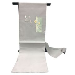美品 長尺 □ 絽塩瀬 金彩 本加工 夏 名古屋帯 - メルカリ