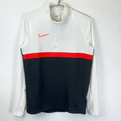 ナイキ アカデミー 21 L/S ドリルトップ S ブラック/ブライトクリムゾン CW6111-016 NIKE ハーフジップジャケット サッカー フットサル ジャージ