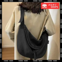 ホーボーバッグ 三日月型 ショルダーバッグ\t軽量 バッグ レディース 斜めがけ 使いやすい 肩掛け カバン ユニセックス 軽い ボディバッグ 大きめ 男女兼用 韓国 おしゃれ 大容量 鞄 カジュアル ナイロンバッグ 無地 体にフィットする形 2sDO988
