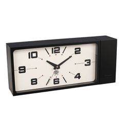 DOUBLE FACE CLOCK RECTANGLE BLACK ダブル フェイス クロック レクタングル