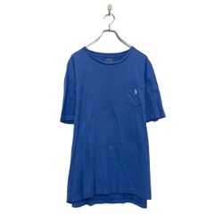 POLO Ralph Lauren 半袖 プリント Tシャツ ポロラルフローレン XL ブルー ビッグサイズ クルーネック 古着卸 アメリカ仕入 a607-6856