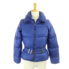 ラルフローレン RALPH LAUREN ダウンジャケット アウター ジップアップ ナイロン ベルト付き S 青 ブルー /ES ■OSのサムネイル