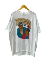 US古着 Tシャツ 半袖 フロントプリント 90s XL ホワイト  メンズ/027