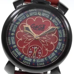 ★内箱・保証書付き【GaGa MILANO】ガガミラノ マヌアーレ48MM 世界300本限定 スモールセコンド 5012.LV.02S 手巻き メンズ 腕時計_707341
