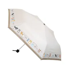 ☆ ねこねこ ☆ ねこまみれ 晴雨兼用折りたたみ傘 折りたたみ傘 ネコ 晴雨兼用 折り畳み傘 晴雨兼用傘 晴雨兼用折りたたみ傘 晴雨兼用折り畳み傘 手動開閉 手開き 50cm 雨傘 晴れ雨兼用傘 JKO-552 紫外線対策 uvカット 日傘 ひがさ 遮光 かさ