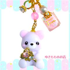専用商品K-10504 じゃれ猫チャーム(マーメイドにゃんこ お花) K-10504