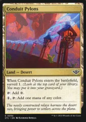【中古】マジックザギャザリング 0254[C]：【OTJ】Conduit Pylons/導路の塔門