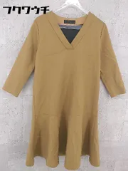 ◇ Spick and Span Noble スピックアンドスパンノーブル 長袖 膝丈 ワンピース サイズ36 ブラウン系 レディース 【中古】 【1002801123697】