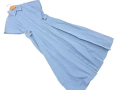 N. エヌ ナチュラルビューティーベーシック サイドボタンベルト シャツ ワンピース sizeM/青 ■◆ レディースのサムネイル