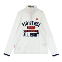 サイズ：LL LE COQ GOLF ルコックゴルフ  ハーフジップ長袖Tシャツ  ホワイト系 [240101445378] ゴルフウェア レディース ストスト