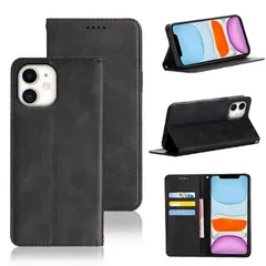 【特価商品】ケース 手帳型) ケース ケース 5色(いphone11 スタンド機能付き マグネット 耐衝撃 財布型 カード収納 PUレザー 手帳型 (ブラック) 手帳型 カバー スマホケース 11 11 iPhone iPhone 手帳型ケース iPhone1