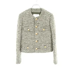 セリーヌ CELINE ノーカラージャケット 2V02E025N グレーグリーン ウール ジャケット レディース Used Aのサムネイル