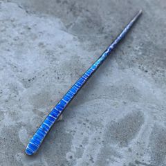 titanium hair stick “royal” border 純チタンかんざし 細身の簪 ショート