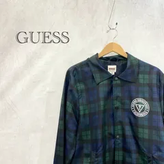 Guess CHARLIE PLAID COACH JACKET コーチ ジャケット チェック柄 M グリーン  メンズのサムネイル