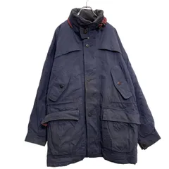 LONDONFOG マウンテンジャケット XL~ ネイビー ビッグサイズ マルチポケット 防寒 フード付き 古着卸 アメリカ仕入 a612-6027のサムネイル