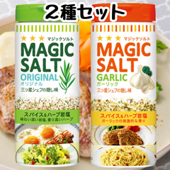 エスビー マジックソルト オリジナル ガーリック 【お試し2種セット】 S&B スパイス 塩 コショウ シーズニング 岩塩 ソルト