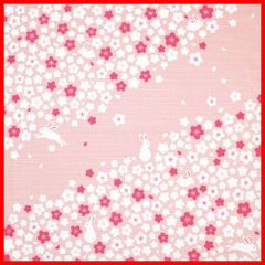 宮本 kenema 日本製 小風呂敷 お弁当 クロス 和柄 手捺染 桜 うさぎ 50×50cm 83434