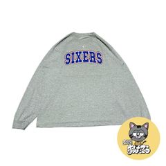90s 古着 ノーブランド ロンT NBA バスケ オーバーサイズ XL