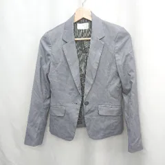 ◇ ⊂ index インデックス 内側ストライプ 長袖 テーラードジャケット サイズS ネイビー系 メンズ E  【1505220016538】