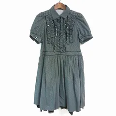 #snc ロイスクレヨン LoisCRAYON ワンピース M 黒 半袖 フリル ドッド柄 レディース [744381]のサムネイル