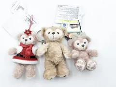 ディズニーパークス！ディズニー ダッフィー＆シェリーメイ ぬいぐるみキーホルダー 3点セット 美品