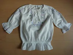 ポンポネットジュニア ポンポネット ジュニア pom ponette junior 子供服 半袖 ブラウス 白 春 夏 140cm ★3 キッズ 【中古】 ユーズド 女の子 女児 ガールズ ブランド USED アウトレット リサイクル 古着 子ども服 こども服
