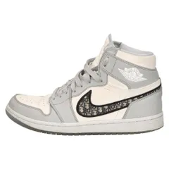 NIKE (ナイキ) ×DIOR AIR JORDAN 1 HIGH OG DIOR CN8607-002 ディオール エアジョーダン1 ハイカットスニーカー US8.5/26.5cm グレーのサムネイル
