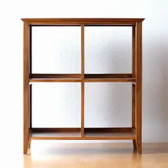 ヴィンテージ　コロニアル　チーク　無垢材　ボビン　レッグス　３段　サイド　ラック UD16208｜オーディオラック・シェルフ（チーク無垢）/北欧