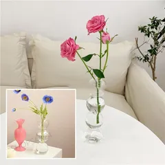 ☆雑貨 バブル　フラワーベース 花瓶 フラワーベース ガラス 一輪挿し インテリア675