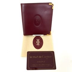 美品】Cartier カルティエ マスト コンパクト財布 ボルドー 箱付