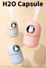 ミッフィー加湿器卓上加湿器おしゃれでかわいい小型卓上加湿器 320ML ミニ 加湿器 夜間ライトナイトライト 超音波式 USBポート LED 静音 車載加湿器 乾燥/花粉症対策 空焚き防止 プレゼント寝室/オフィス/車載 家庭適用/リビング用 ギフト