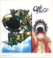 【中古】紙製品(キャラクター) ルフィ＆エネル(黄金の鐘) 色紙 色コレ 「一番くじ ワンピース BATTLE SELECTION」 C賞