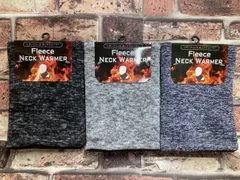 杢カジュアルニット仕上げ！ヘザー裏フリースネックウォーマー(３色から)１枚