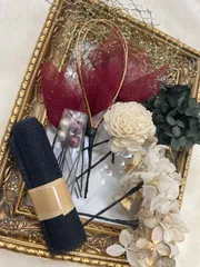 ドライフラワー　髪飾り　卒業式　成人式　振袖　着物　袴　前撮り　和装