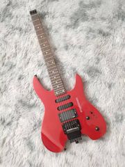 ヘッドレスギター　エレキギター　レッドカラー　スタインバーガータイプ　ノーブランド