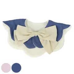 スタイ Lien de famille もこもこリボンスタイ 女の子 おしゃれ 出産祝い （ よだれかけ ベビースタイ 前掛け エプロン 綿 赤ちゃん プレゼント 日本製 ベビーエプロン お食事エプロン 360度 ベビー 雲 くも リボン かわいい 