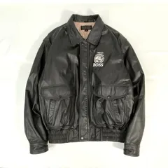 【希少品】BOSS ボスジャン 2000年限定 レザージャケット レディースM 希少品】BOSS ボスジャン 2000年限定 レザージャケット