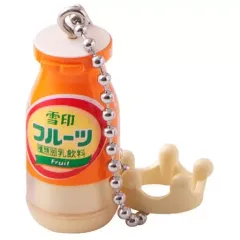 【中古】キーホルダー 雪印フルーツ(瓶) 「雪印メグミルク ミニチュアチャーム ～乳飲料シリーズ～」